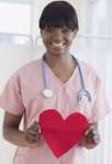 nurse with a heart